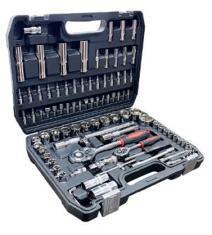 Kit Ferramenta Jogo Soquete Chave Catraca 94 Peças