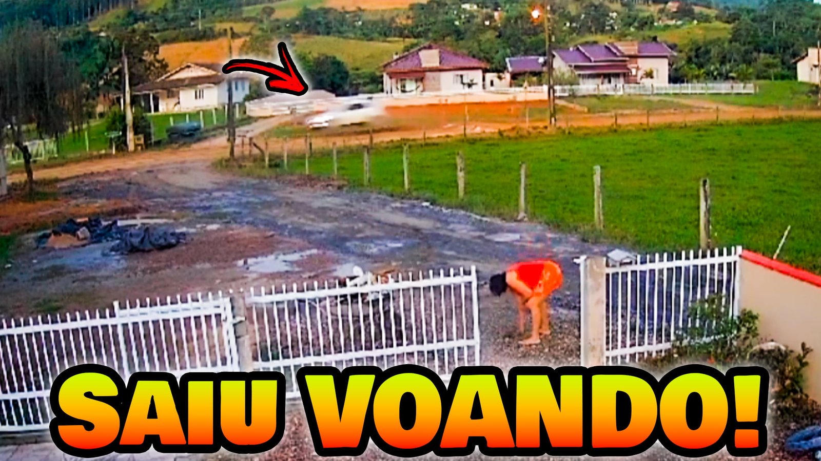 Moradores criaram um quebra-molas que quebra mesmo!