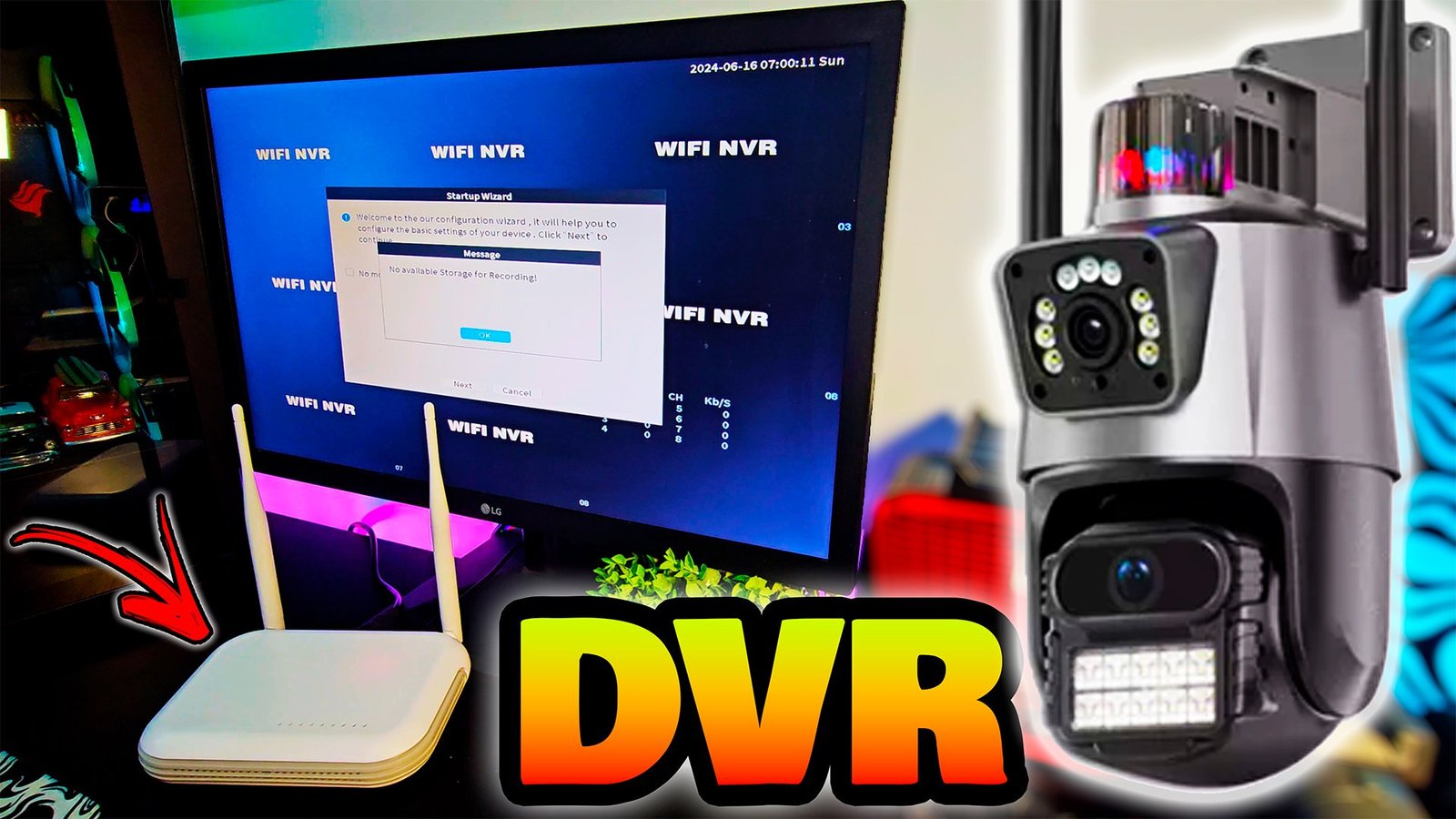 Comprei um MINI NVR 8 Canais para câmeras de segurança Wifi