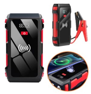 Auxiliador Partida PowerBank Portátil Multifuncional Indução 12000mAh 12V